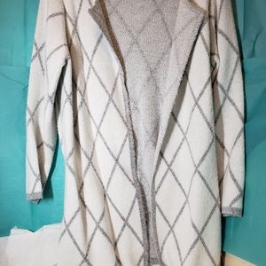 White/Grey Cardigan